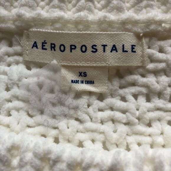 Aeropostale Pullover Sweater Cream XS - Picture 3 of 6
